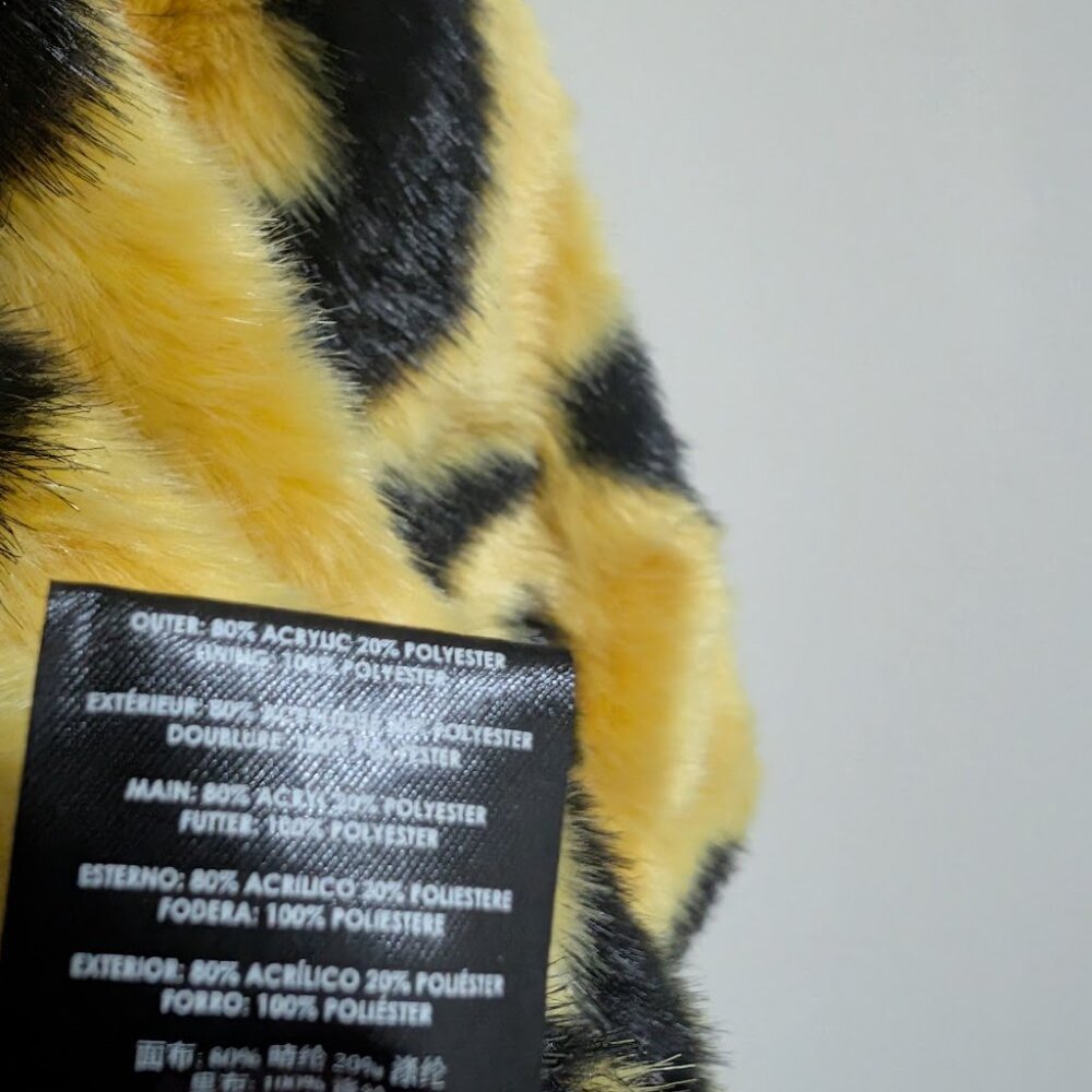 NEW Lazy Oaf Yellow Leopard Coat Mustard, Small (S) Small S $245 - Picture 6 of 6